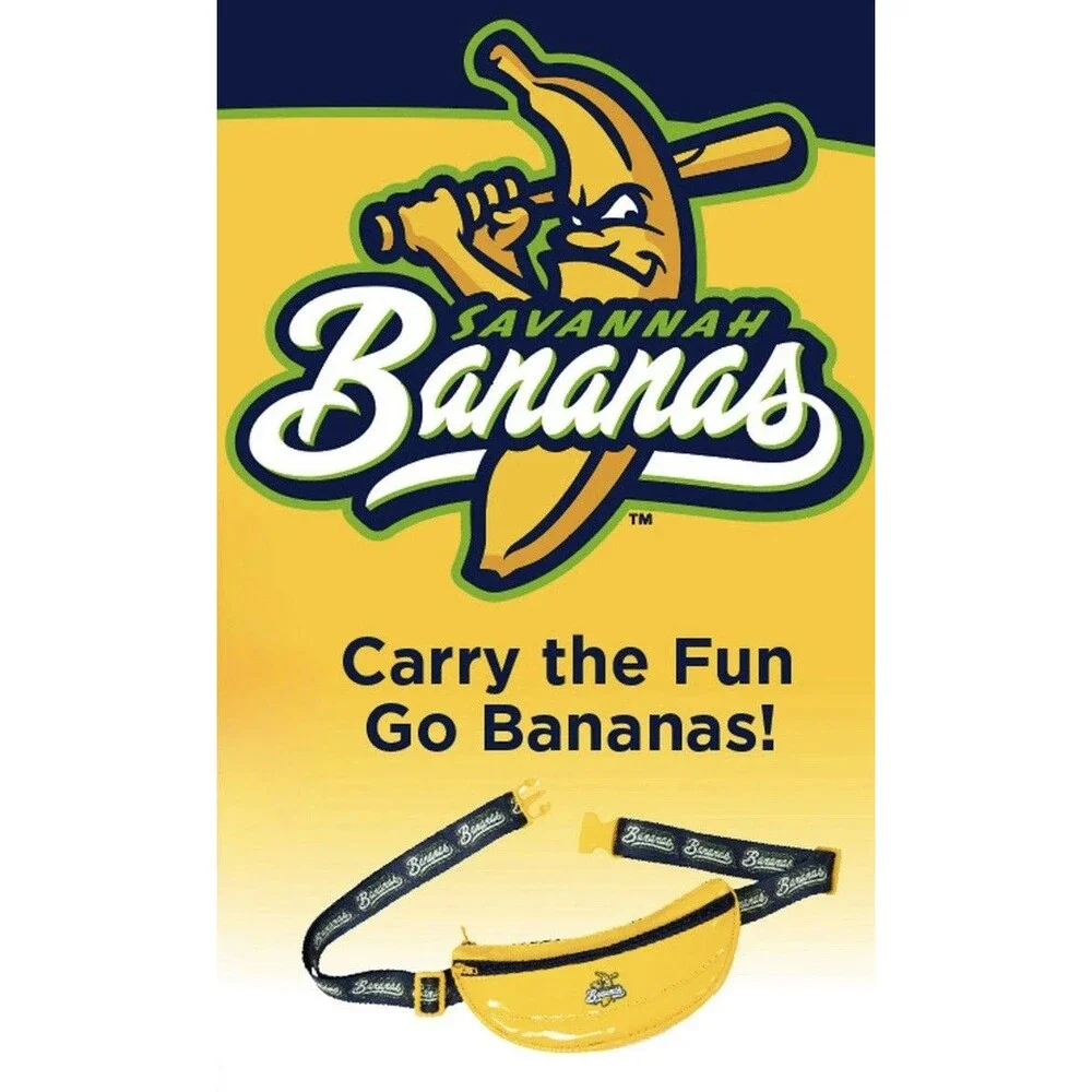 New Savannah Bananas Fanny Pack, Yellow Banana One Size Fits Most